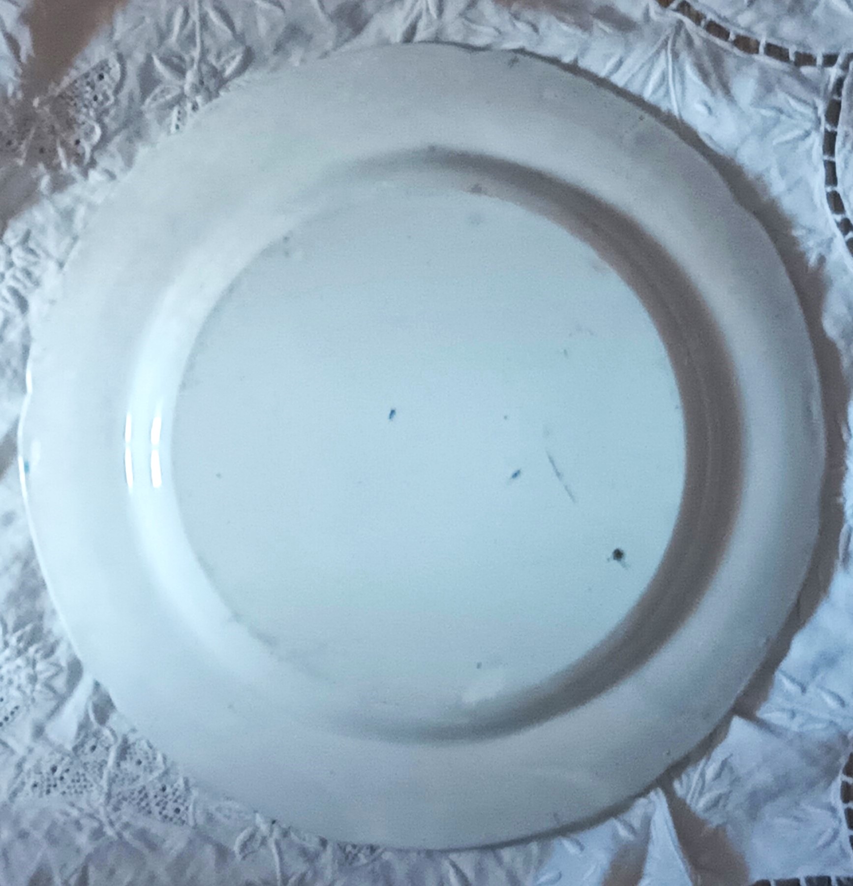 Antique English Georgian Blue & White Transfer Plate ~ "Eastern Port" ~ J. & W. Ridgway - Image 2